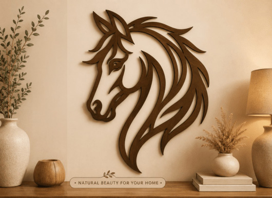 Horse Head — Reclaimed Plywood